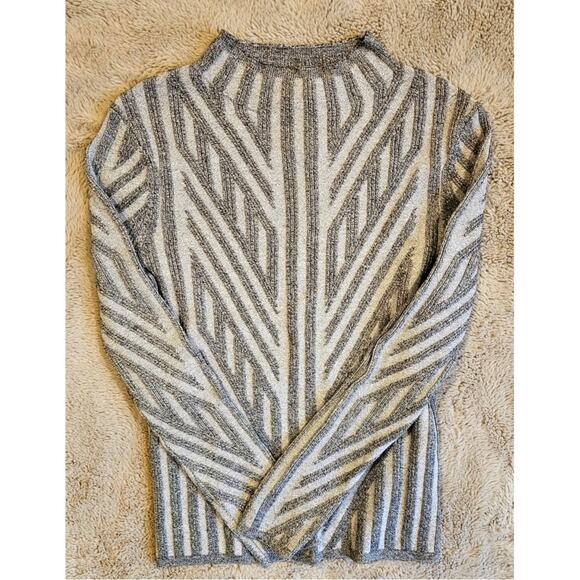 TRUTH BY REPUBLIC Sweaters - Truth by Republic Sweater, Retro, Indie, Geometrical, Gray, New, Womens Sz S/P